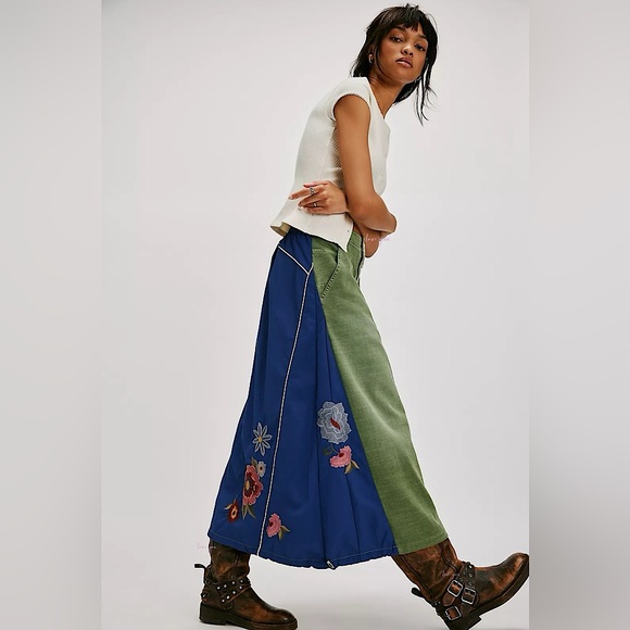 NEW Free People Front Runner Maxi Skirt - Picture 9 of 11